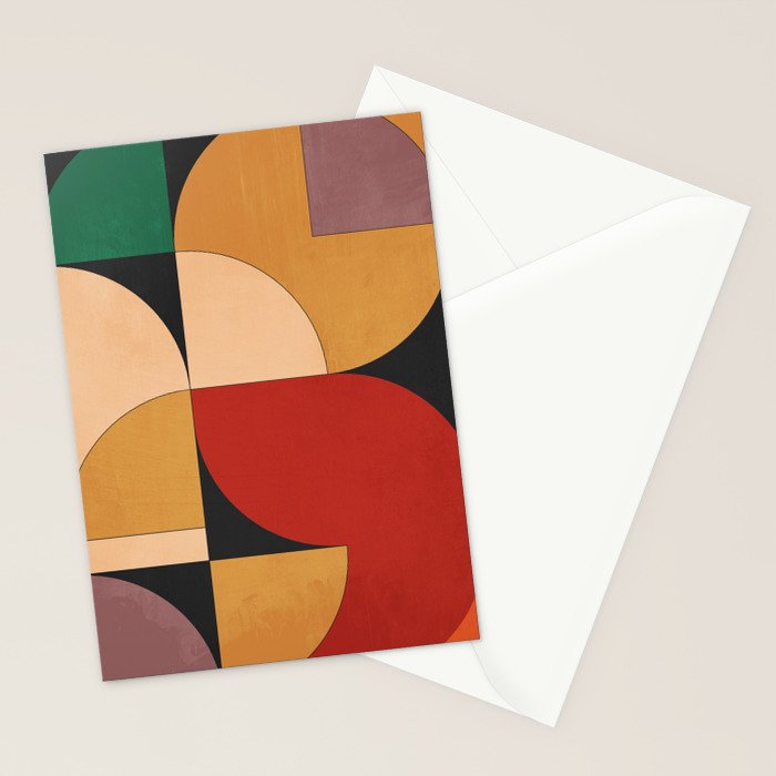 Geometric Shapes 246 Stationery Card Gallery Image 2
