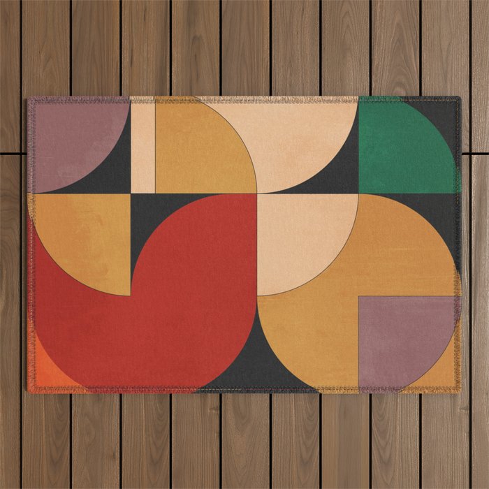 Geometric Shapes 246 Outdoor Rug Gallery Image 1