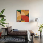Geometric Shapes 246 Wood Wall Art Gallery Image 2