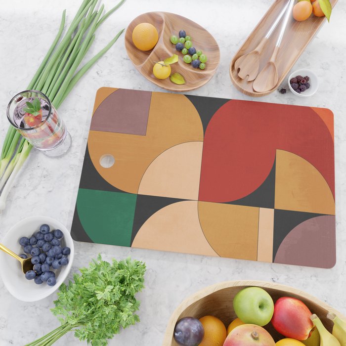 Geometric Shapes 246 Cutting Board Gallery Image 2