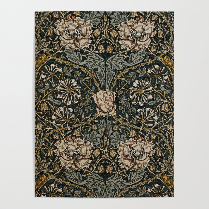 William Morris floral, honeysucklea Poster Gallery Image 1