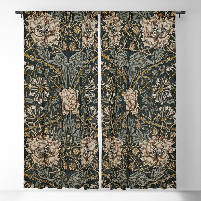 William Morris floral, honeysucklea Window Curtain Gallery Image 1