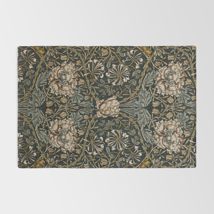 William Morris floral, honeysucklea Rug Gallery Image 2