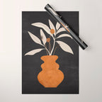 Minimal Abstract Art Vase Plant 11 Wrapping Paper Gallery Image 1