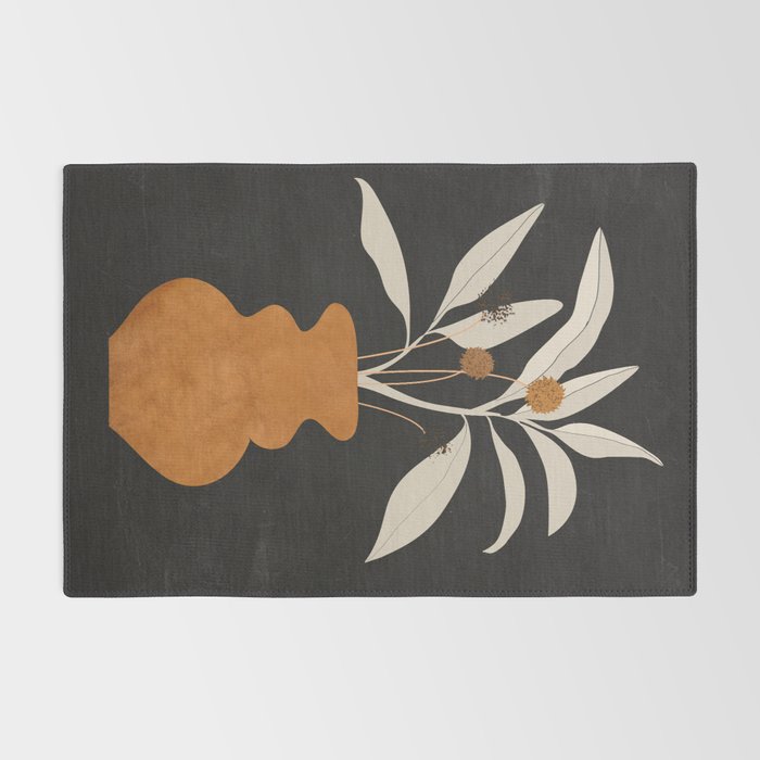 Minimal Abstract Art Vase Plant 11 Rug Gallery Image 2