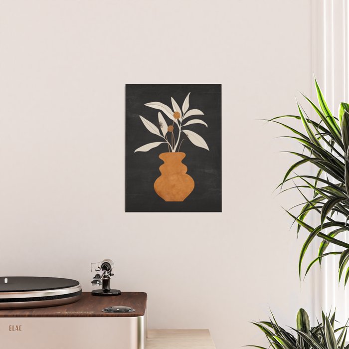 Minimal Abstract Art Vase Plant 11 Poster Gallery Image 2