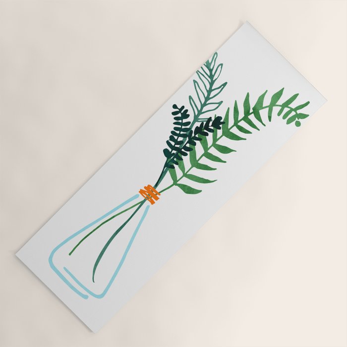 Winter Herbs / Botanical Illustration Yoga Mat Gallery Image 1