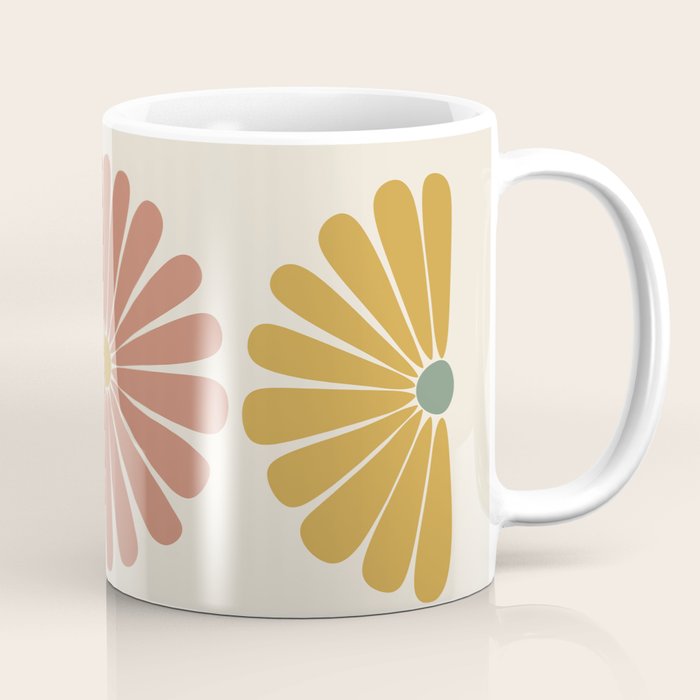 Retro Summer Daisies I Coffee Mug Gallery Image 1