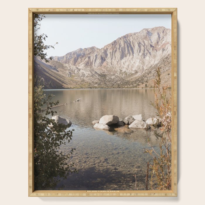 Mountains Of California Picture | Mammoth Lakes Landscape Art Print | USA  Nature Travel Photography Serving Tray Gallery Image 1