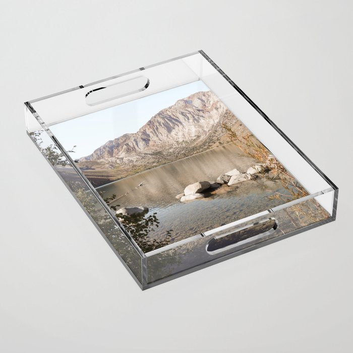 Mountains Of California Picture | Mammoth Lakes Landscape Art Print | USA  Nature Travel Photography Acrylic Tray Gallery Image 1