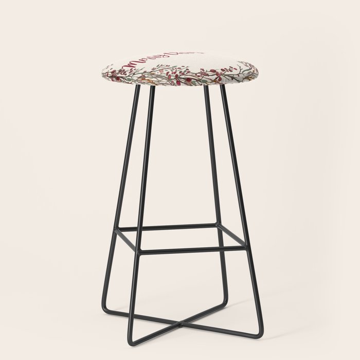Merry Christmas Wreath Stool Gallery Image 1