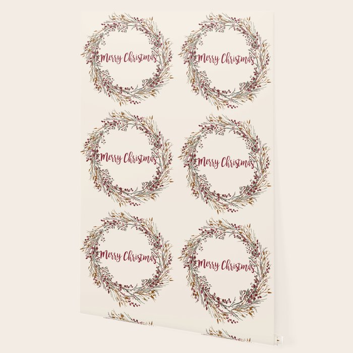 Merry Christmas Wreath Wallpaper Gallery Image 2