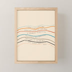 "I Hope In Hallways And Parking Lots You Can Take A Moment To Breathe, To Loosen Your Shoulders And Know It Is Okay To Not Know Everything." Mini Art Print Gallery Image 1
