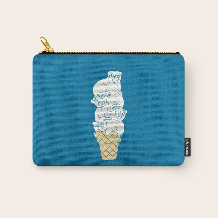 Pug Ice Cream Carry All Pouch Gallery Image 1
