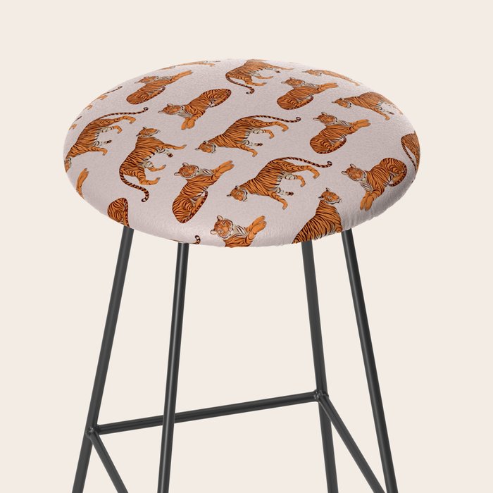 Tigers - Warm Neutral Stool Gallery Image 2