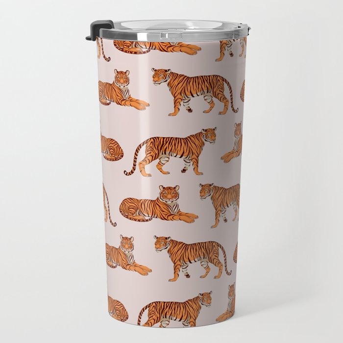 Tigers - Warm Neutral Travel Mug Gallery Image 3