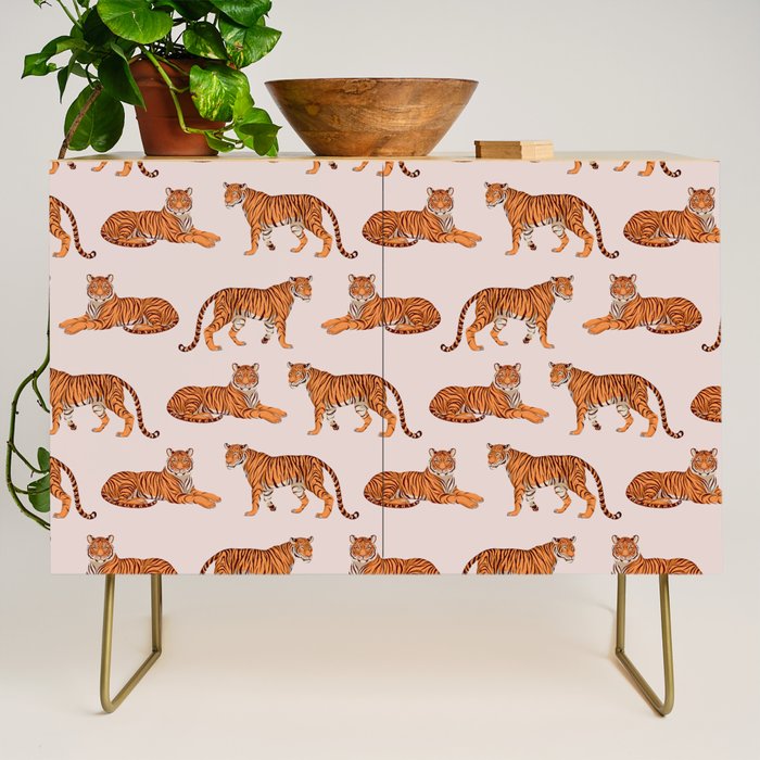 Tigers - Warm Neutral Credenza Gallery Image 1