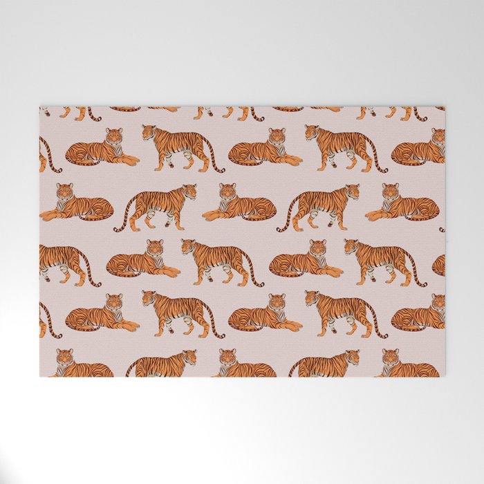 Tigers - Warm Neutral Welcome Mat Gallery Image 1