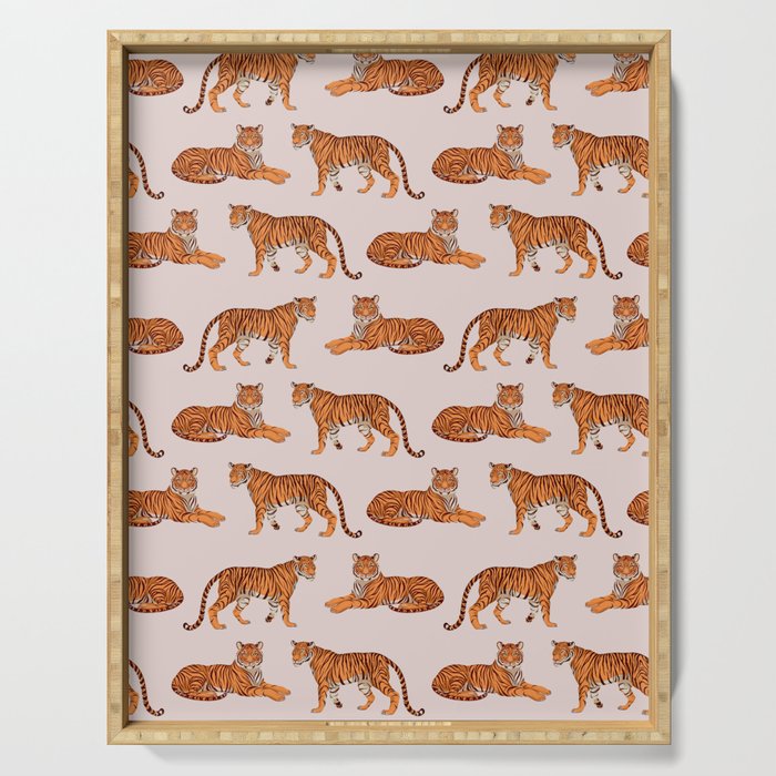 Tigers - Warm Neutral Serving Tray Gallery Image 1