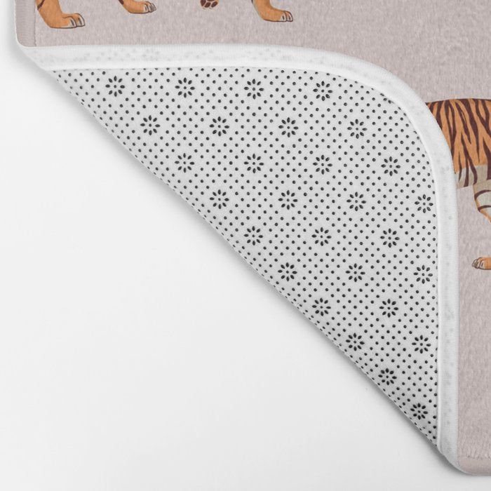 Tigers - Warm Neutral Bath Mat Gallery Image 2