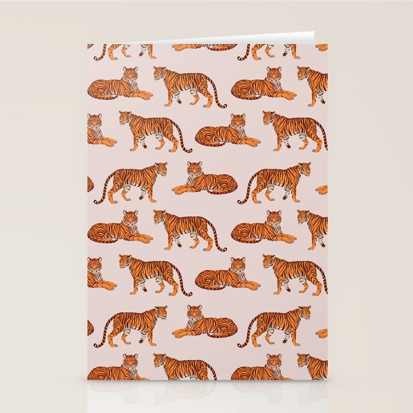 Tigers - Warm Neutral Stationery Card Gallery Image 2