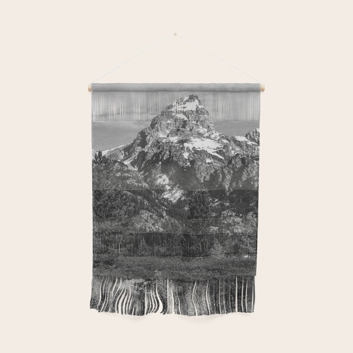 The Grand Teton in Black-and-White Wall Hanging Gallery Image 1