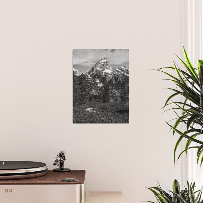 The Grand Teton in Black-and-White Poster Gallery Image 2