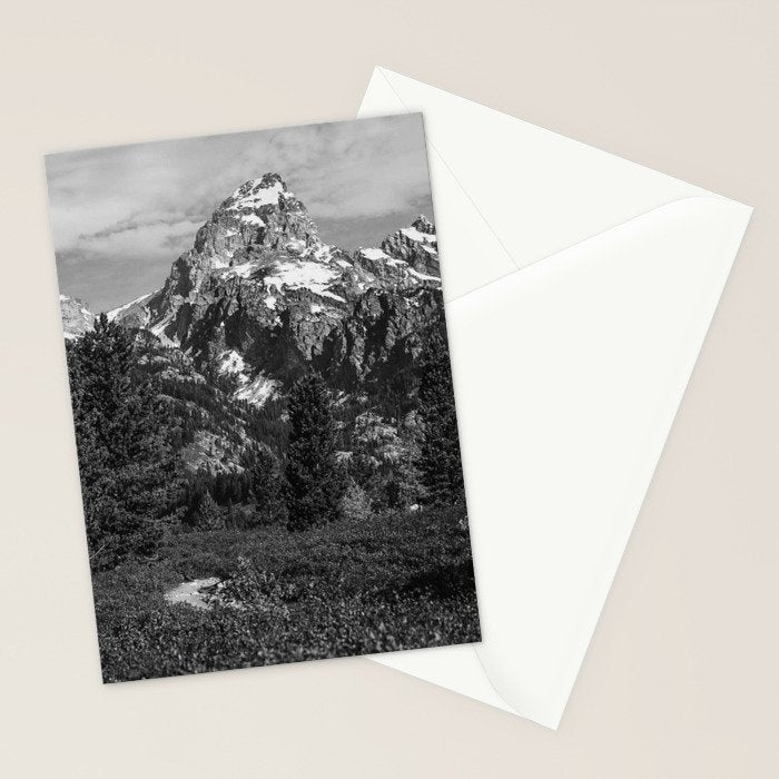 The Grand Teton in Black-and-White Stationery Card Gallery Image 2