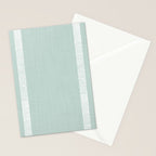 Modern Boho Serenity Stripes Soft Blue Stationery Card Gallery Image 2