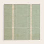Modern Boho Serenity Stripes Soft Blue Wood Wall Art Gallery Image 1