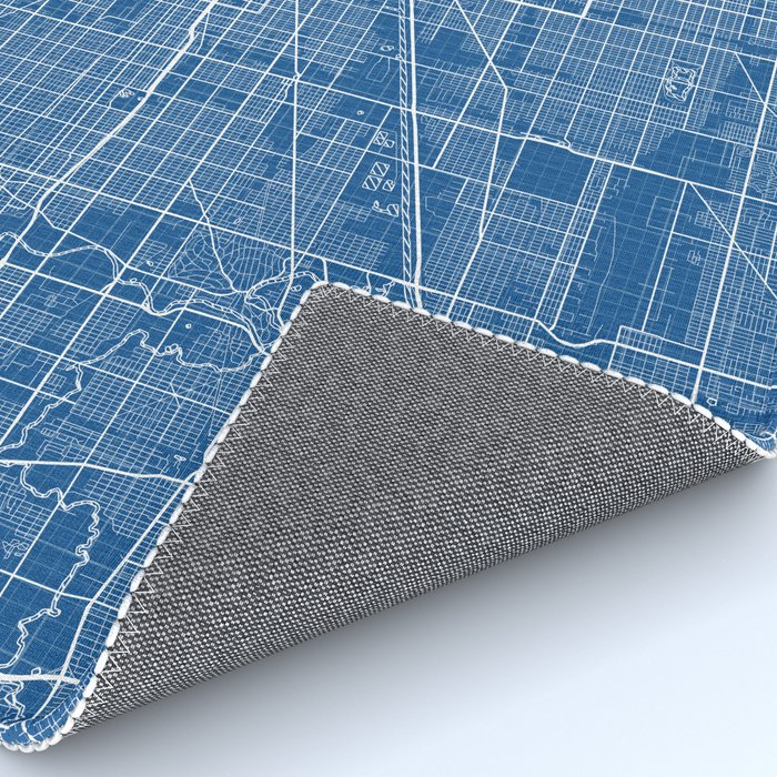 Chicago City Map of the United States - Blueprint Rug Gallery Image 4