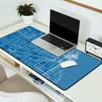 Chicago City Map of the United States - Blueprint Desk Mat Gallery Image 2
