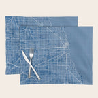 Chicago City Map of the United States - Blueprint Placemat Gallery Image 1