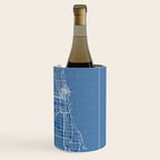 Chicago City Map of the United States - Blueprint Wine Chiller Gallery Image 3