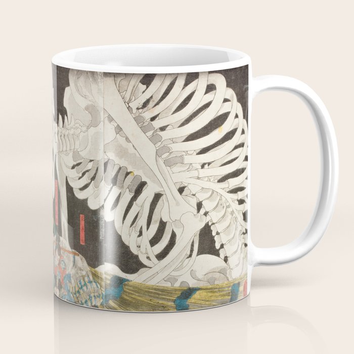 Takiyasha the Witch and the Skeleton Spectre, Utagawa Kuniyoshi, 1844 Coffee Mug Gallery Image 1