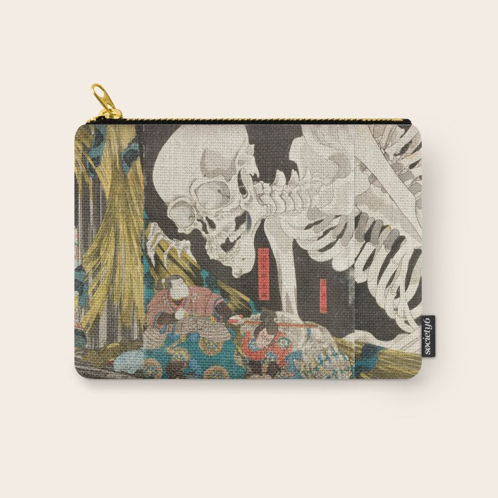 Takiyasha the Witch and the Skeleton Spectre, Utagawa Kuniyoshi, 1844 Carry All Pouch Gallery Image 1