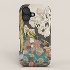 Takiyasha the Witch and the Skeleton Spectre, Utagawa Kuniyoshi, 1844 iPhone Case Gallery Image 1
