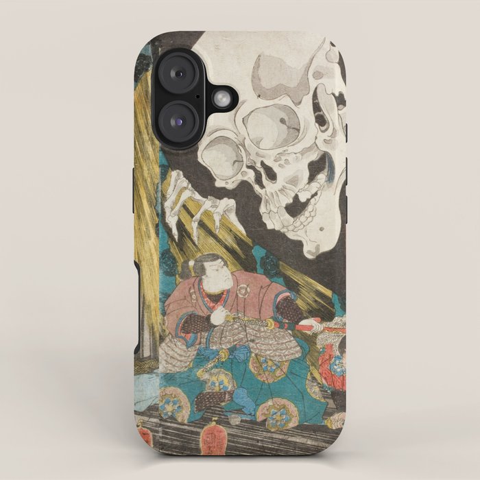 Takiyasha the Witch and the Skeleton Spectre, Utagawa Kuniyoshi, 1844 iPhone Case Gallery Image 1