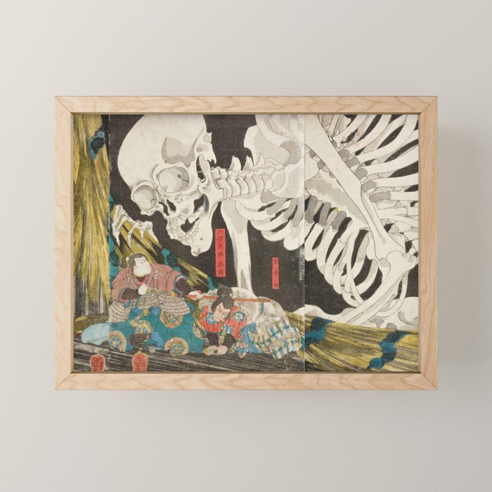 Takiyasha the Witch and the Skeleton Spectre, Utagawa Kuniyoshi, 1844 Mini Art Print Gallery Image 1