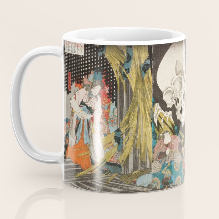 Takiyasha the Witch and the Skeleton Spectre, Utagawa Kuniyoshi, 1844 Coffee Mug Gallery Image 3