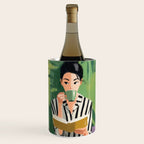 Morning Muse in Stripes Wine Chiller Gallery Image 1