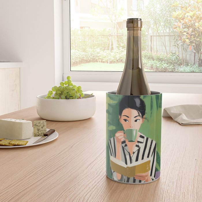 Morning Muse in Stripes Wine Chiller Gallery Image 4