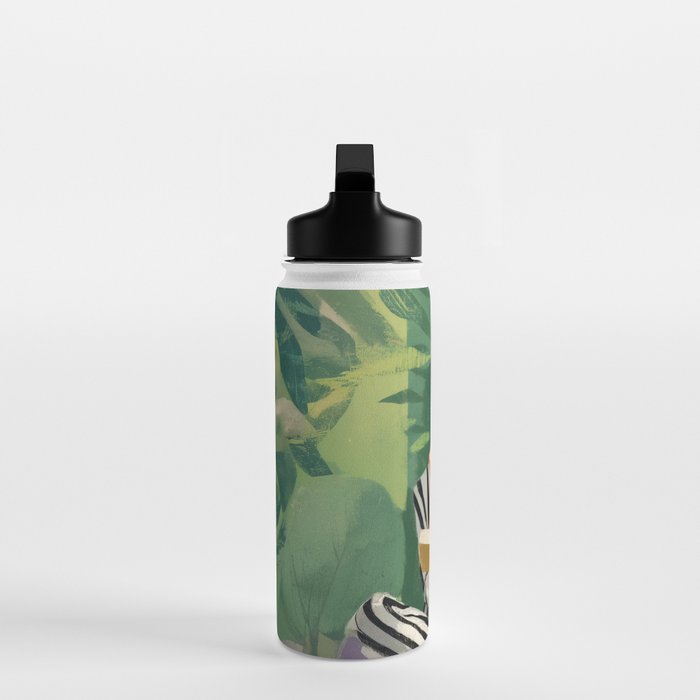 Morning Muse in Stripes Water Bottle Gallery Image 3