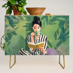 Morning Muse in Stripes Credenza Gallery Image 1