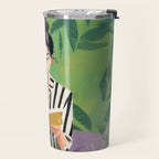 Morning Muse in Stripes Travel Mug Gallery Image 2