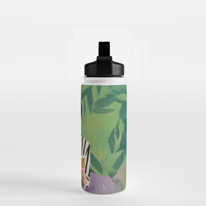 Morning Muse in Stripes Water Bottle Gallery Image 2