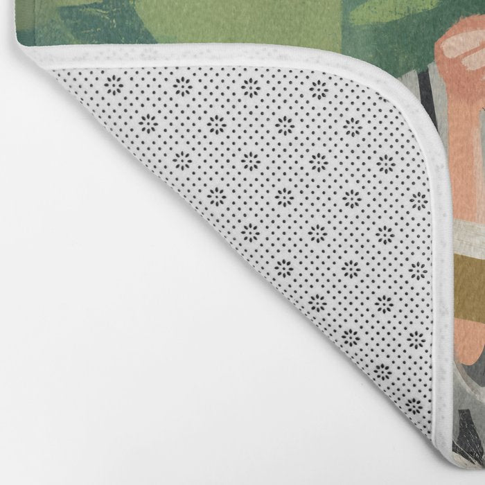 Morning Muse in Stripes Bath Mat Gallery Image 2