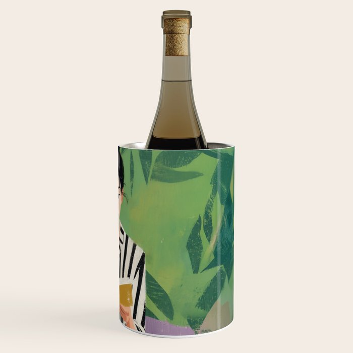 Morning Muse in Stripes Wine Chiller Gallery Image 3