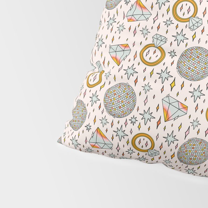 Diamonds and Disco Balls Print Pillow Sham Gallery Image 4