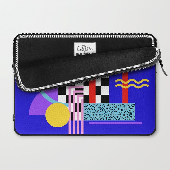 Memphis pattern 109 - 80s / 90s Retro Laptop Sleeve Gallery Image 2